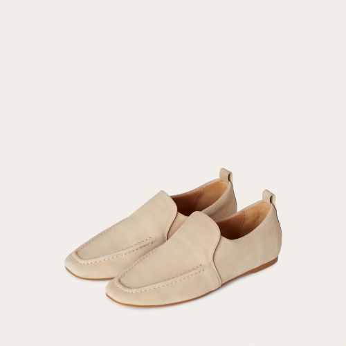 Enzo loafersy, jasny nubuk | Balagan Studio