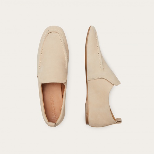Enzo loafersy, jasny nubuk | Balagan Studio