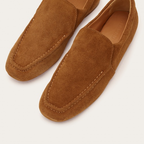 Enzo loafers, caramel velvet| Balagan Studio