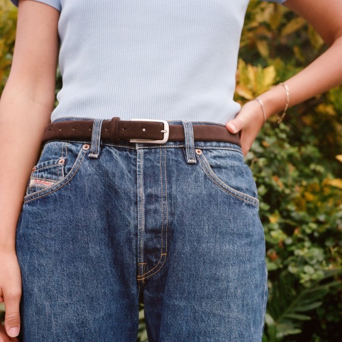 Belt №3, brown velvet | Balagan Studio