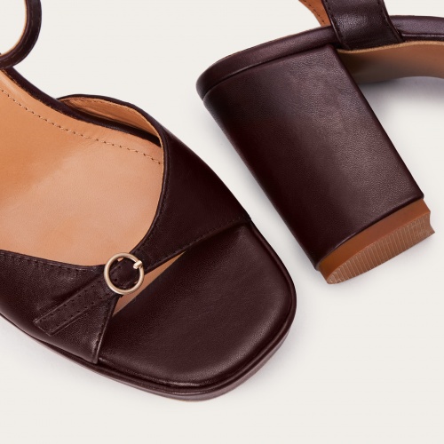 Vivienne sandały, mahoniowy| Balagan Studio