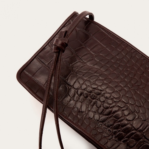 Suzanne Bag M, brown croco | Balagan Studio