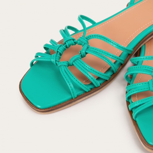 Amfi sandały, jaskrawy zielony | Balagan Studio