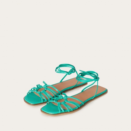 Amfi sandały, jaskrawy zielony | Balagan Studio