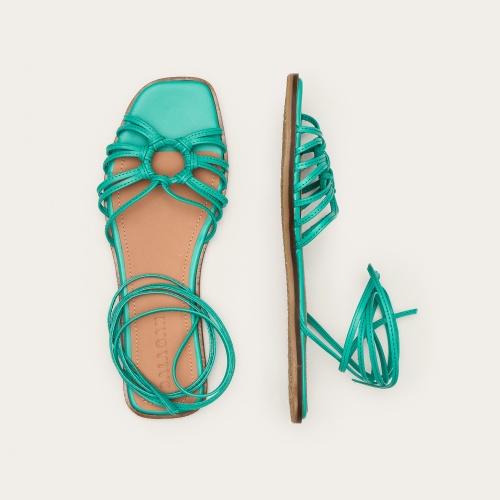 Amfi sandały, jaskrawy zielony | Balagan Studio