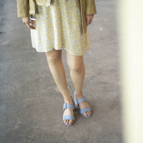 Rehava sandały, dżinsowy błękit | Balagan Studio