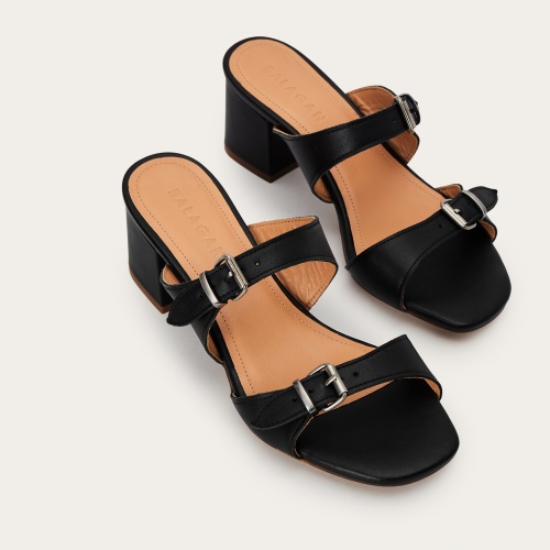 Amalfi Sandals, black | Balagan Studio