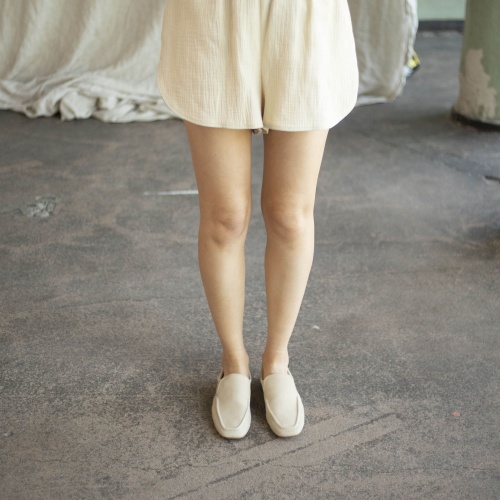 Enzo loafersy, jasny nubuk | Balagan Studio