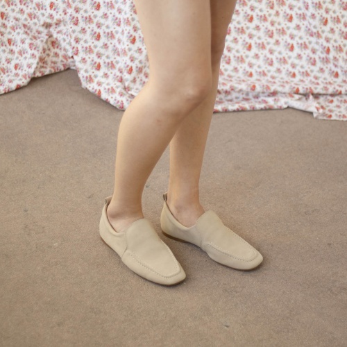 Enzo loafersy, jasny nubuk | Balagan Studio