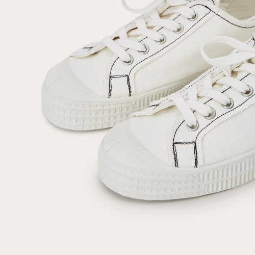 Novesta Star Master sneakersy damskie VEGAN, perłowy z czarną nicią| Balagan Studio