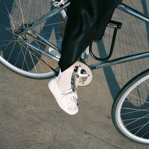 Novesta Star Master Women's sneakers VEGAN, pearl with black thread | Balagan Studio