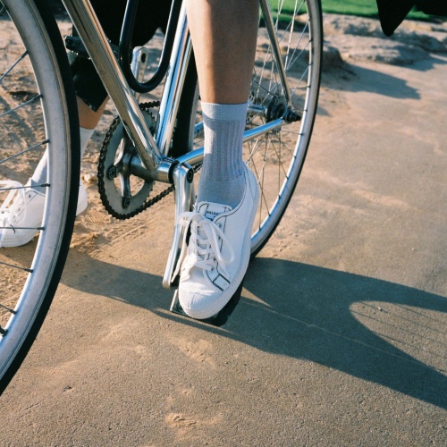 Novesta Star Master sneakersy damskie VEGAN, perłowy z czarną nicią| Balagan Studio