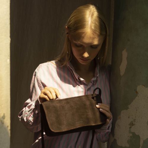 Suzanne Bag S, dark chocolate velvet | Balagan Studio