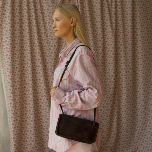 Suzanne Bag S, dark chocolate velvet | Balagan Studio