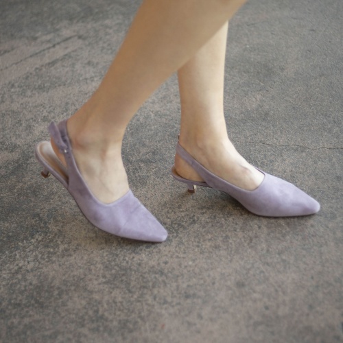 Viva Heels, lavender suede | Balagan Studio