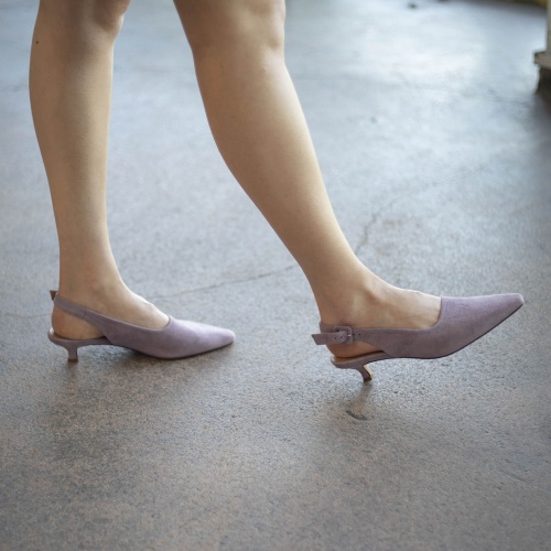 Viva Heels, lavender suede | Balagan Studio