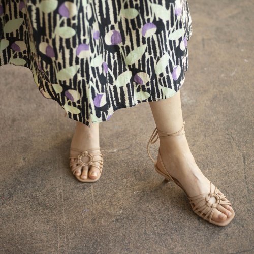 Amfi kitten Sandals, cookie dough | Balagan Studio