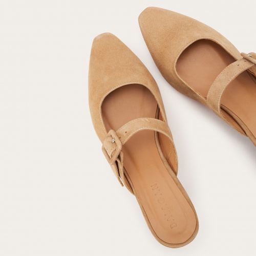 Vera Slides, vanilla suede | Balagan Studio