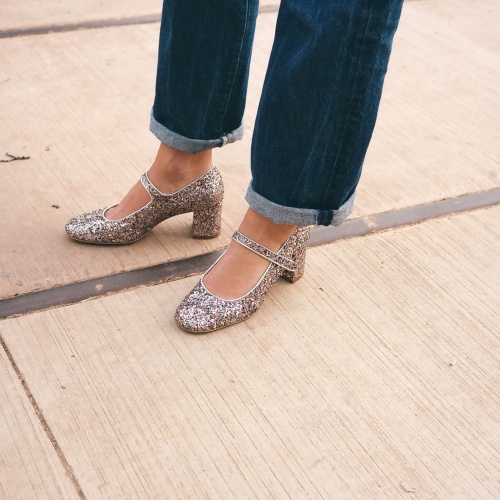 Dora czółenka na wysokim obcasie, confetti | Balagan Studio