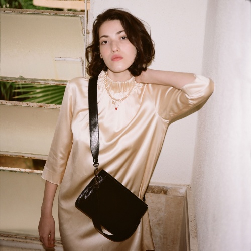 Gala Bag M, glossy black | Balagan Studio