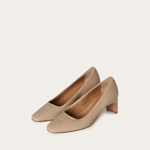 Simone Heels, rattan glossy...