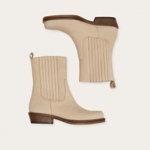 Rokev cowboy boots, bright nubuck | Balagan Studio