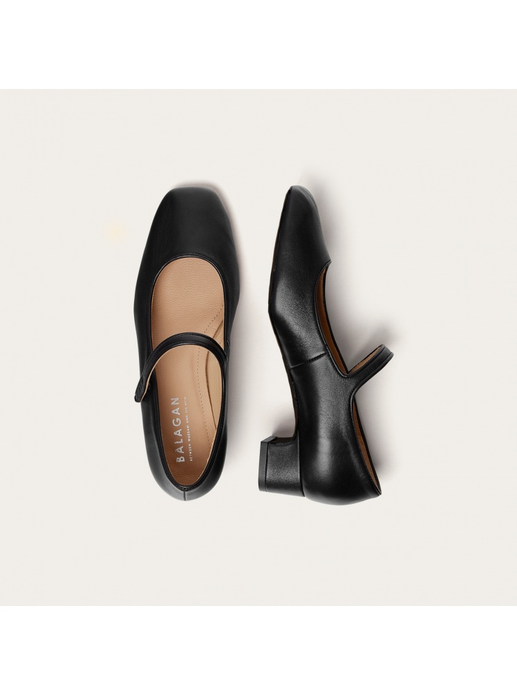 Dora Low Heels, black | Balagan Studio