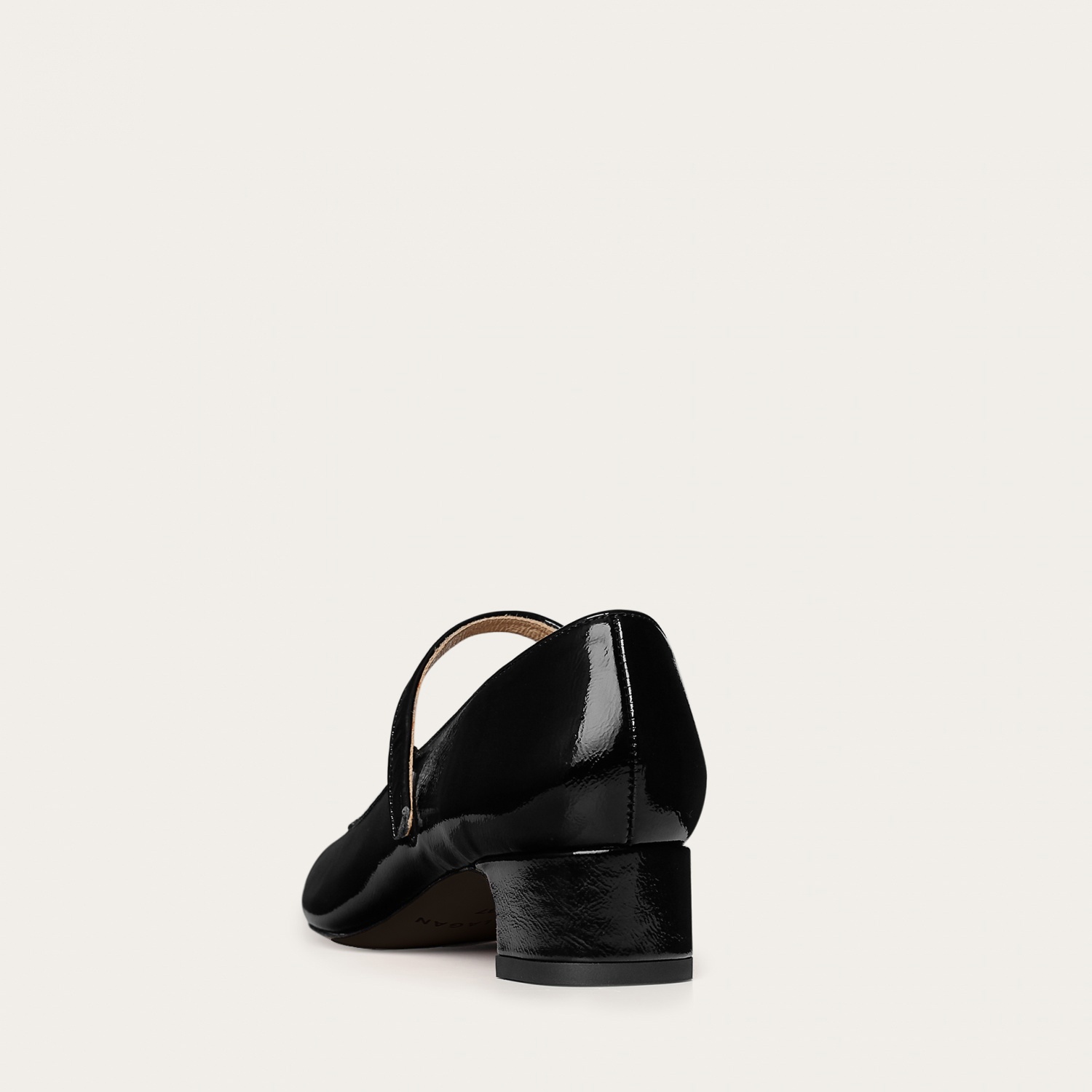  Dora Low Heels, glossy black-7 