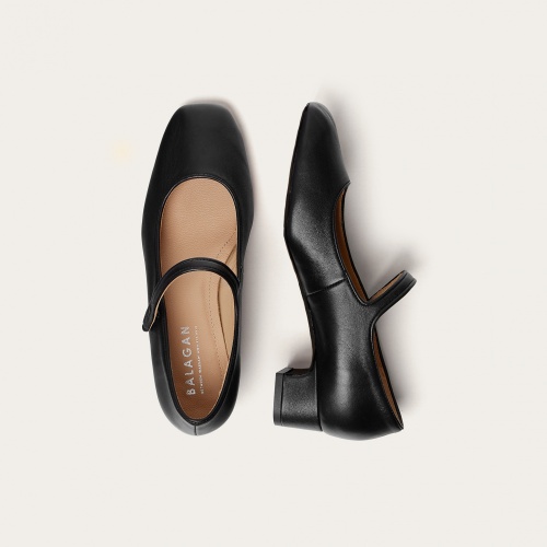 Dora Low Heels, black OUTLET | Balagan Studio