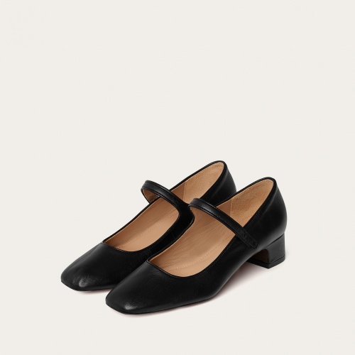 Dora Low Heels, black OUTLET | Balagan Studio