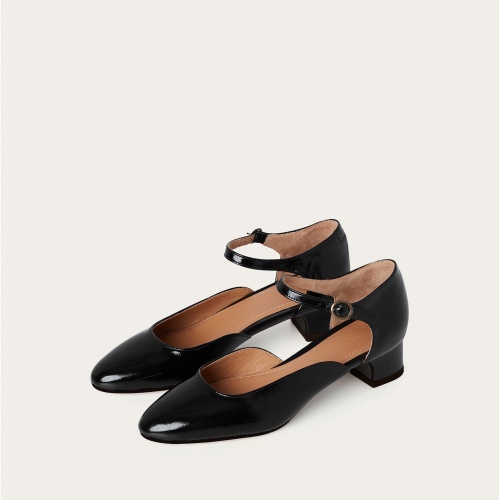 Forte czółenka, czarny połysk | Balagan Studio