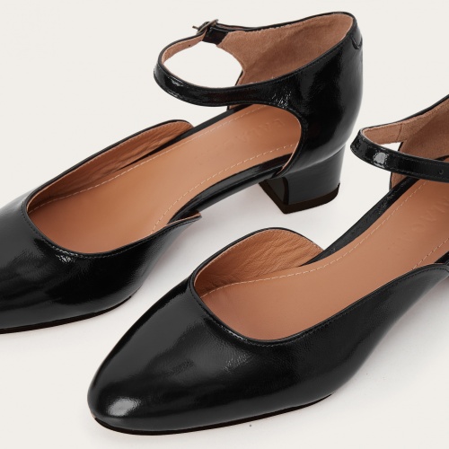 Forte czółenka, czarny połysk | Balagan Studio