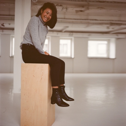 Victoria botki, czarny wzór krokodyla OUTLET| Balagan Studio