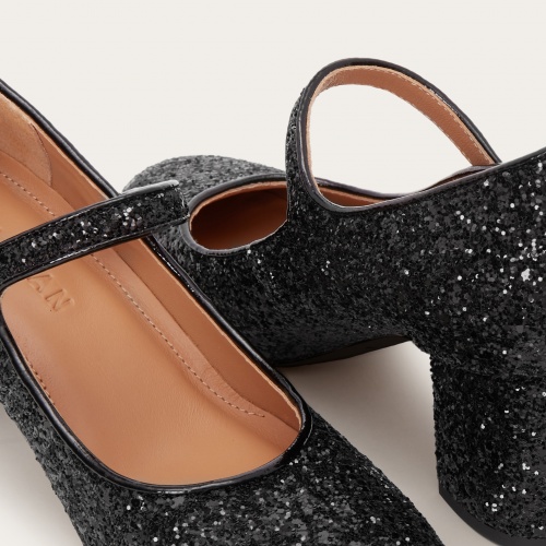 Dora High Heels, black glitter | Balagan Studio