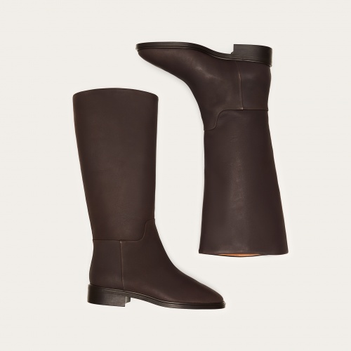 Polo High Boots, waxed brown nubuck | Balagan Studio