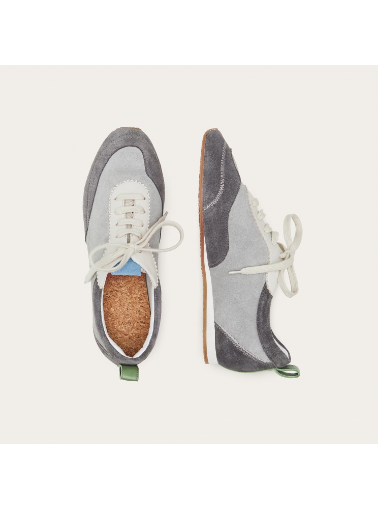 Ritza sneakers, grey velvet| Balagan Studio