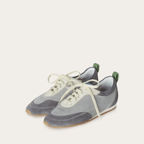 Ritza sneakersy, szary welur | Balagan Studio