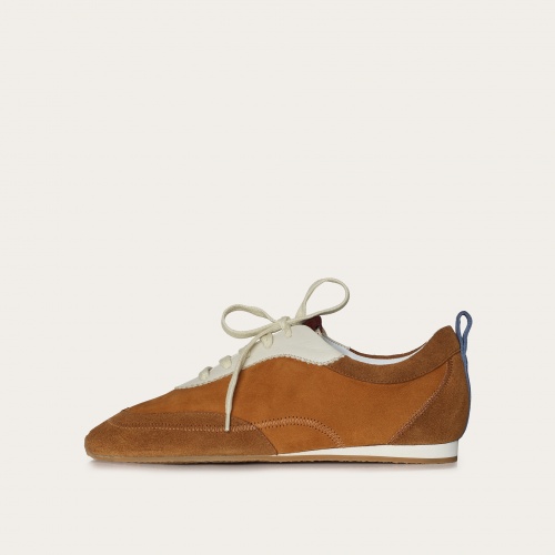 Ritza sneakers, desert brown velvet| Balagan Studio