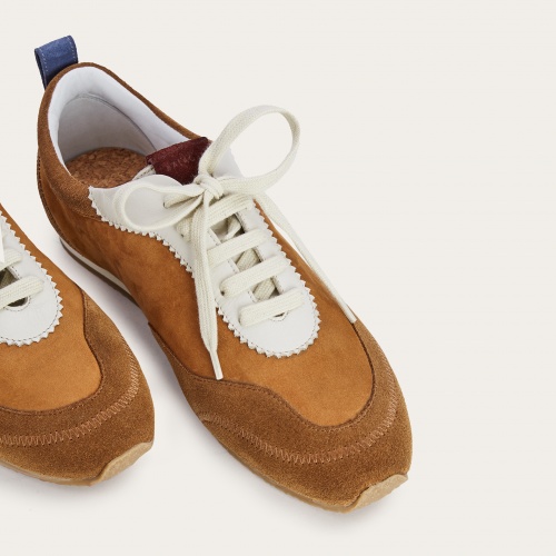 Ritza sneakers, desert brown velvet| Balagan Studio