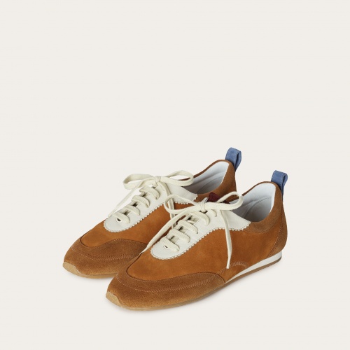 Ritza sneakers, desert brown velvet| Balagan Studio