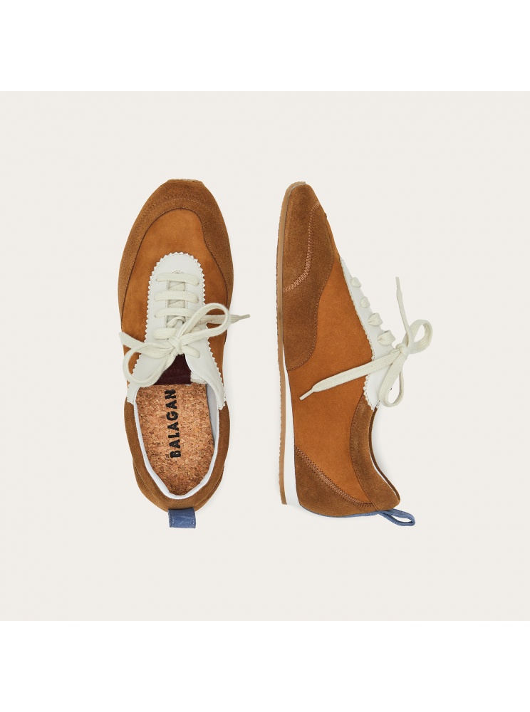 Ritza sneakers, desert brown velvet| Balagan Studio