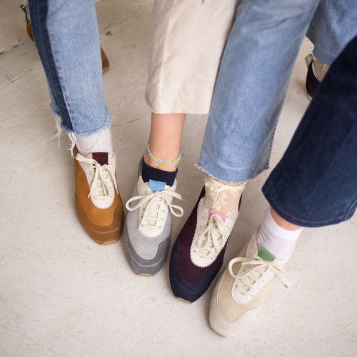 Ritza sneakers, inked velvet | Balagan Studio