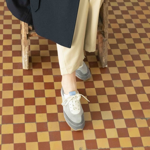 Ritza sneakers, grey velvet| Balagan Studio