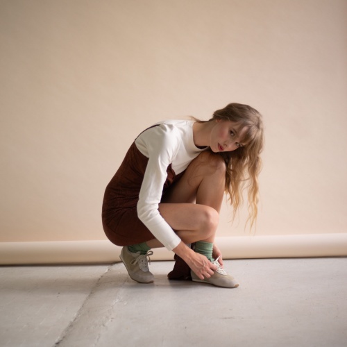 Ritza sneakersy, jasny welur | Balagan Studio