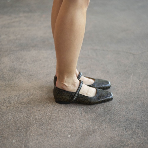 Pass Ballerina, olive python pattern | Balagan Studio
