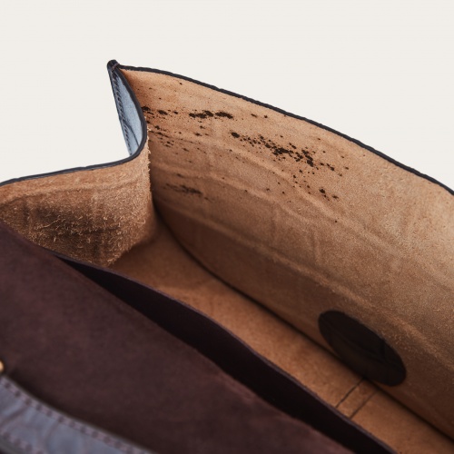 Pitzi Bag S, brown croco | Balagan Studio