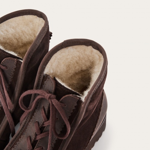 Junko Boots, dark chocolate velvet | Balagan Studio