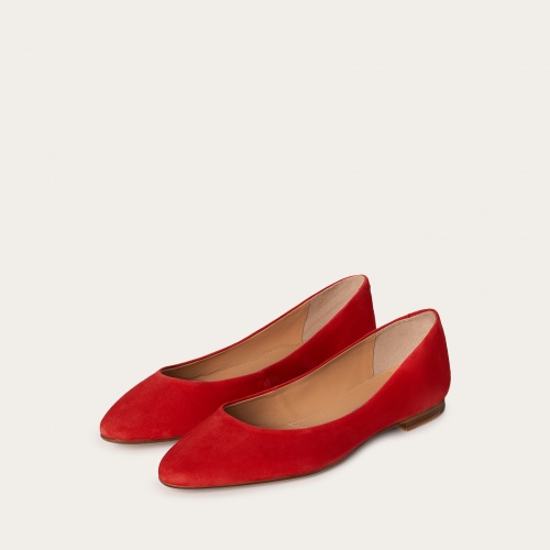 Mishor Ballerina, red suede OUTLET | Balagan Studio