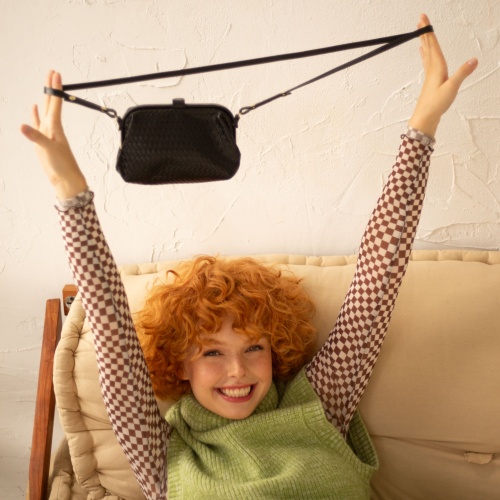 Rofe Bag S, black braid | Balagan Studio