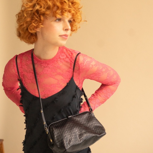 Rofe Bag M, black braid | Balagan Studio